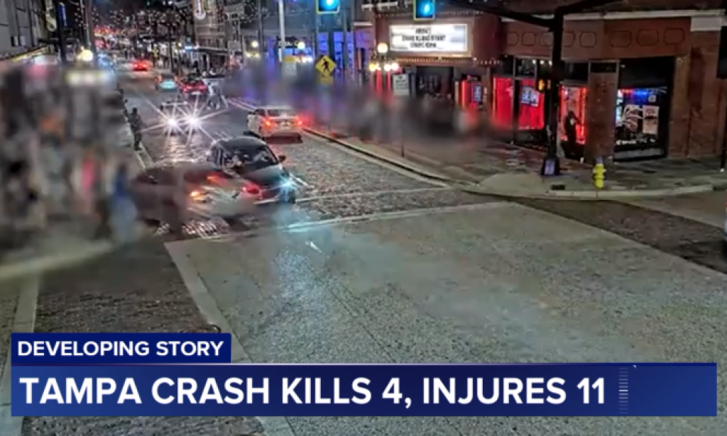 4 dead, 11 injured after speeding car in Tampa crashes into business, pedestrians