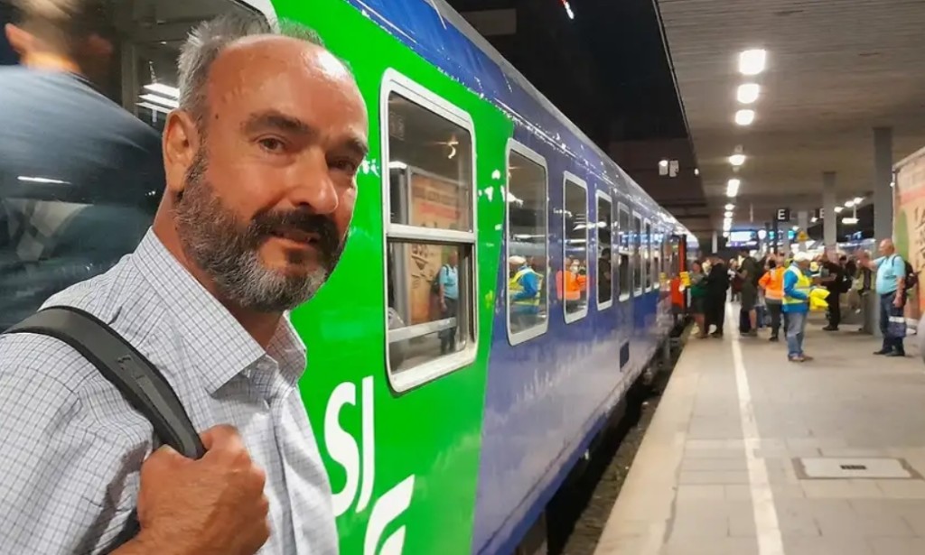 Forget planes. Meet the man who will only travel by train