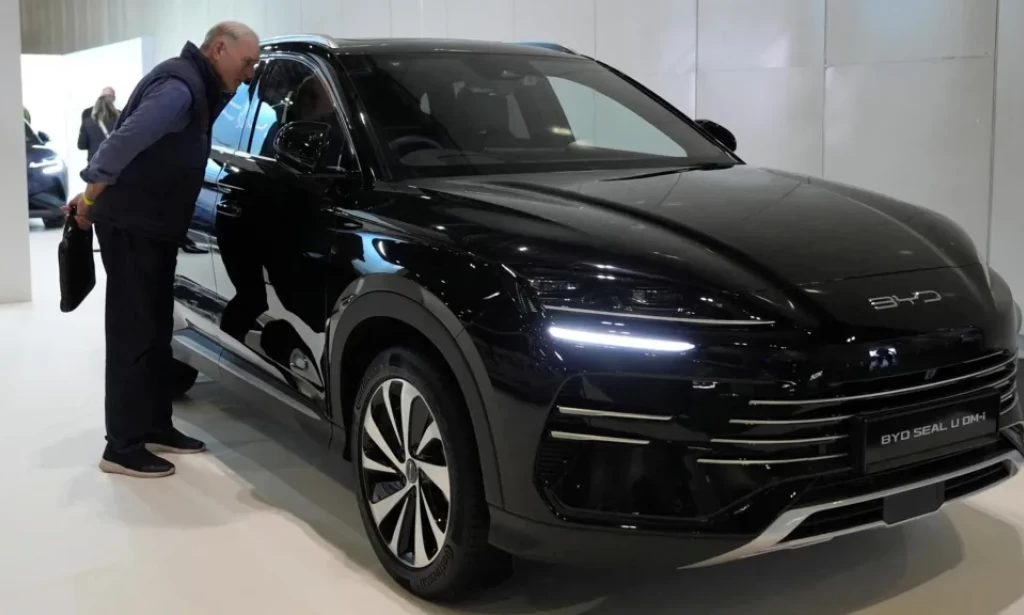 Chinese EV giant BYD sees UK sales soar by 880%