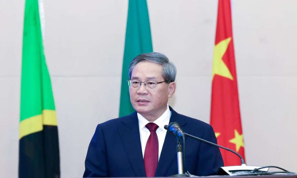 Chinese premier says willing to work with Zambia, Tanzania to build new economic hub