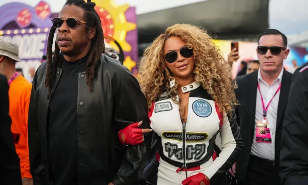 Beyoncé stops F1 Grand Prix in its tracks with sultry racing looks