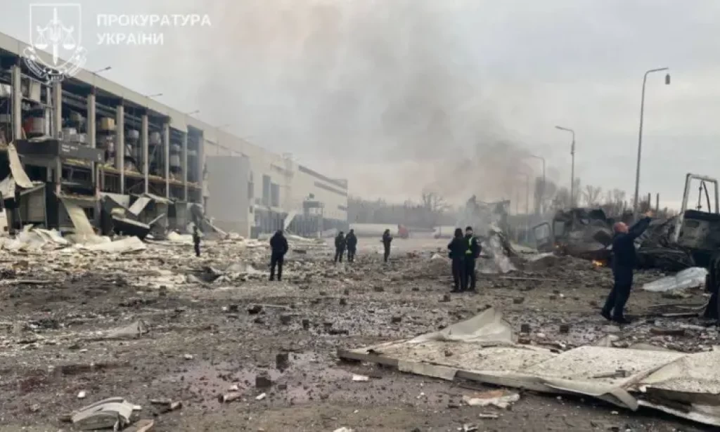 Videos capture damage from Russian attack on Kyiv as Ukraine claims air base strike