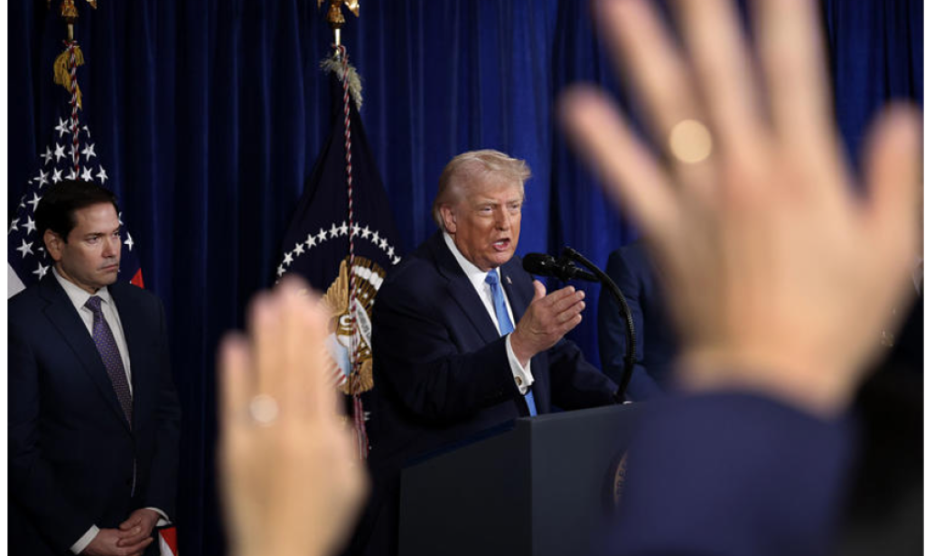 A new Trump foreign policy doctrine emphasizes threats of regime change